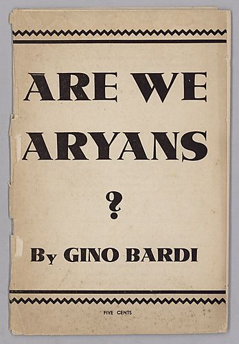 Are We Aryans?, By Gino Bardi