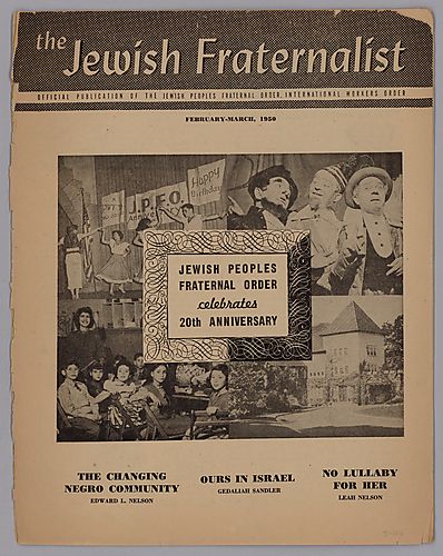 "The Jewish Fraternalist, Jewish Peoples Fraternal Order Celebrates 20th Anniversary"