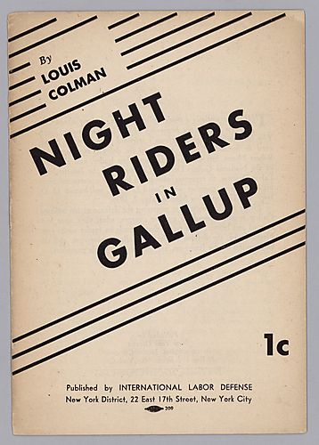 Night Riders in Gallup, by Louis Colman
