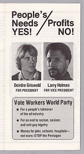 3 Worker's World Party Pamphlets Stating "People's Needs, Yes! Profits and War, No!"
