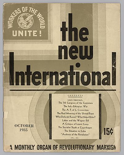 The New International, A Monthly Organ of Revolutionary Marxism