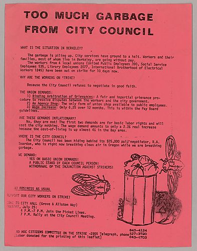 "Too Much Garbage from City Council"