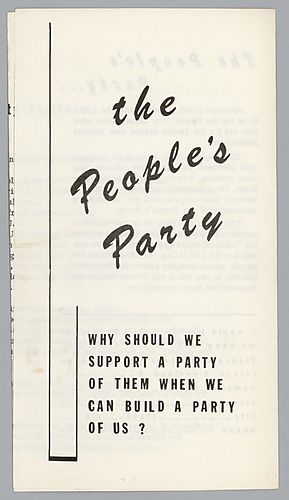 "The People's Party" Flyer