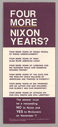 "Four More Nixon Years?" Pamphlet
