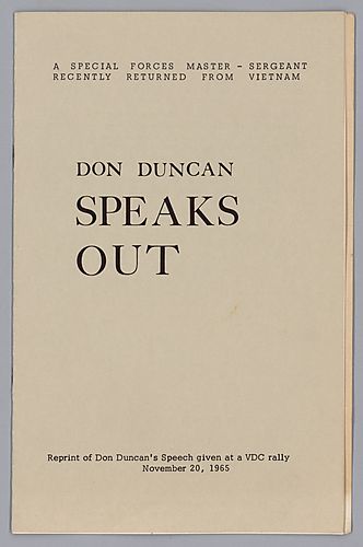 "Don Duncan Speaks Out"