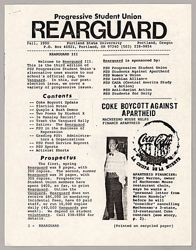 Progressive Student Union Rearguard