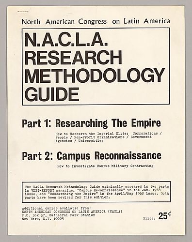 "N.A.C.L.A. Research Methodology Guide"