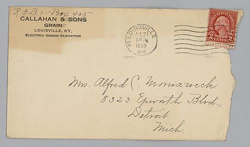 Letter from Lorena Callahan to Evelyn Morneweck