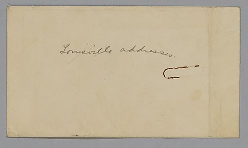 Envelope: "Louisville Addresses"