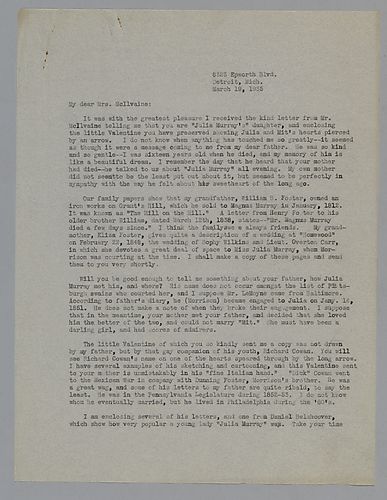 Letter from Evelyn Morneweck to Julie McIlvaine