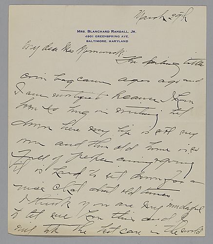 Letter from Julie McIlvaine to Evelyn Morneweck