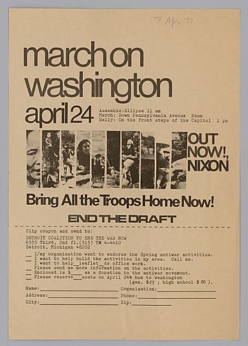 "March on Washington April 24" Flyer
