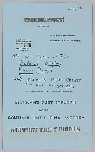 "People's Peace Treaty" Flyer