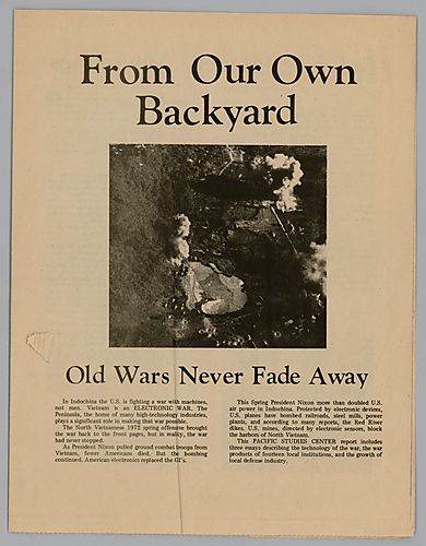 From Our Own Backyard, Old Wars Never Fade Away Pamphlet