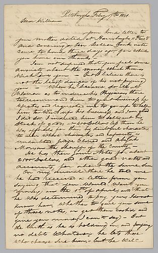 From William B. Foster to William Foster, Jr.