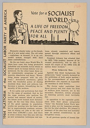 1964 Platform or the Socialist Labor Party of America