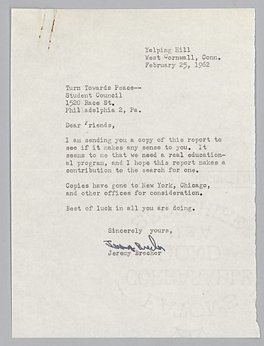 "A Proposal for the Student Peace Movement" Research Paper