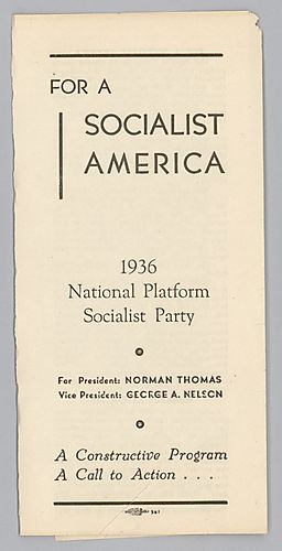 "For Socialist America", National Platform, Socialist Party
