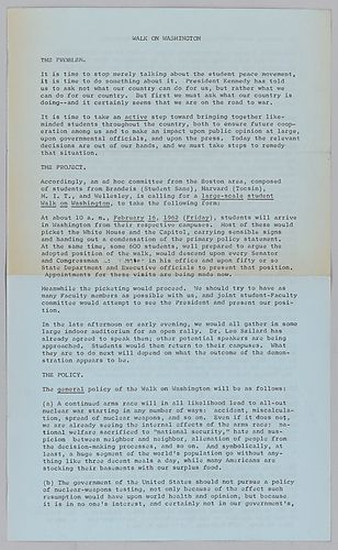 "Walk on Washington" Information Sheet