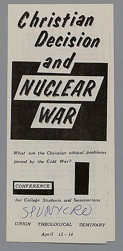 "Christian Decision and Nuclear War" Flyer