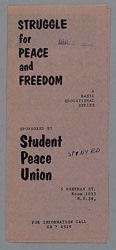 "Struggle for Peace and Freedom" Leaflet