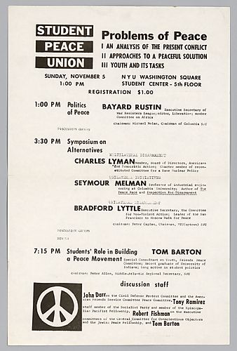 "Problems of Peace" Flyer