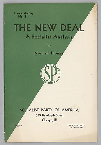 "The New Deal, A Socialist Analysis", By Norman Thomas