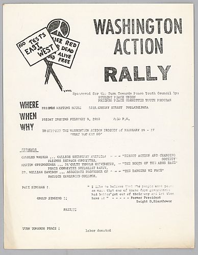 "Washington Action Rally" Flyer