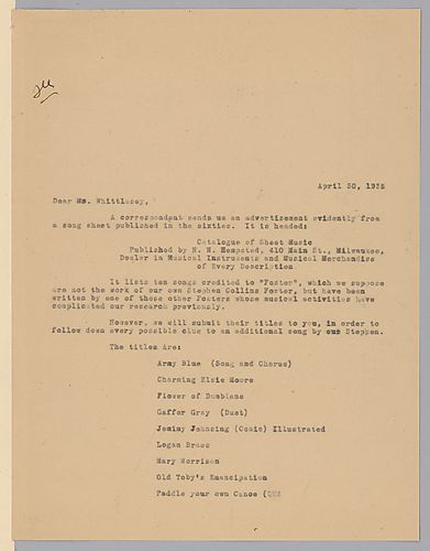 From Josiah Lilly to Walter Whittlesey