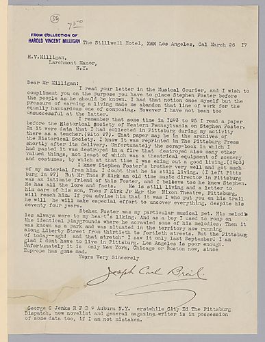 From Joseph Carl Brail to Harold Vincent Milligan