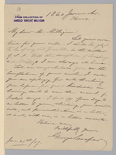 From George Cooper to Harold Vincent Milligan