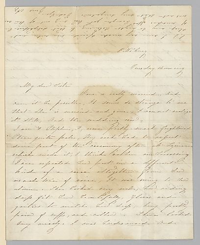 From Agnes McDowell to Mrs. John D. Scully