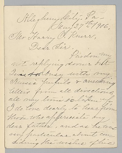 From Marion Foster Welsh to H.O. Knerr