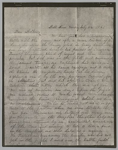 From Captain W.H. Rowan to "Mother"