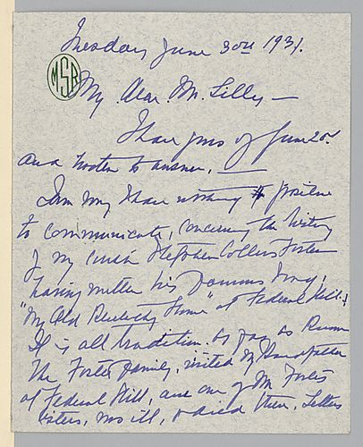 From Maude Rowan Starr to Josiah K. Lilly