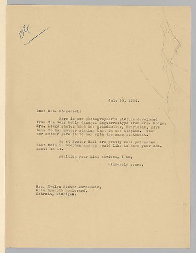 From Josiah Lilly to Evelyn Foster Morneweck