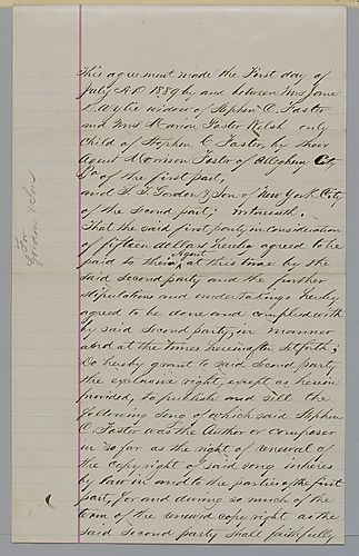 Agreement from Attorney George Murray to Morrison Foster (copy for Gordon & Son)