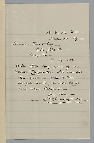 Letter from S.T. Gordon & Son to Morrison Foster