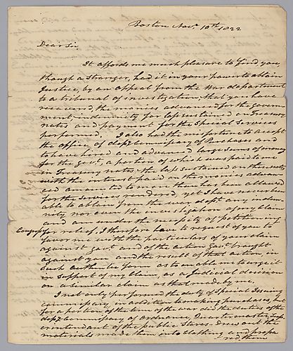 Letter from Amasa Stetson to William Foster