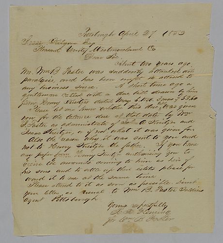 Letter from Robert Fleming to Jesse Kilgore
