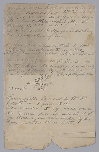 Indiscernible land warrant notes (4 of 4)