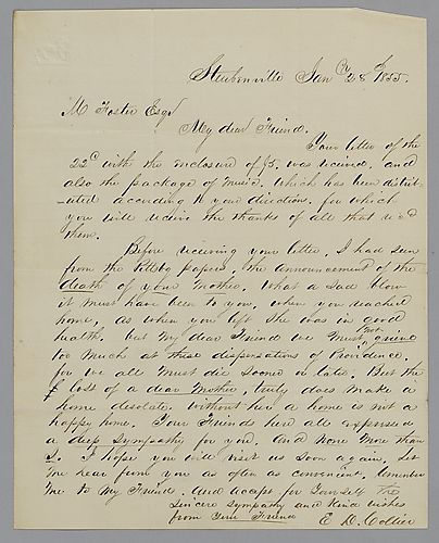 Letter from Ed Collier to Morrison Foster