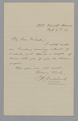 Letter from M. Hordoch to Morrison Foster