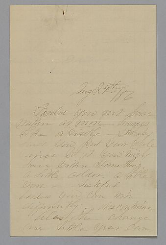 Letter from Mary Drummston to Morrison Foster
