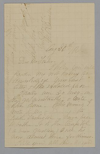Letter from Mary Drummston to Morrison Foster