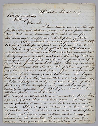 Letter from Morrison Foster to P. McCormick