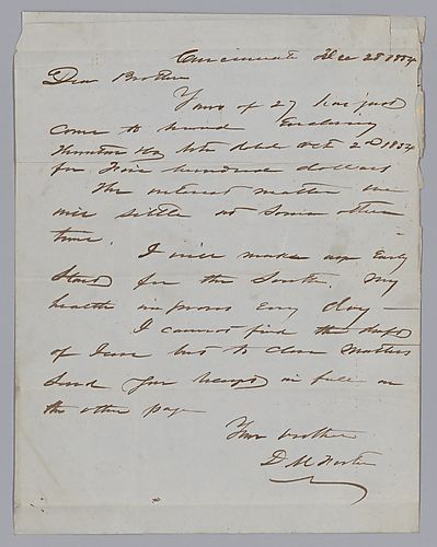 Letter from D.M. Foster to brothers