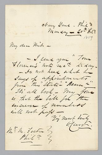 Letter from Captain Overton Carr to Morrison Foster