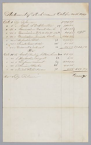 Stock Account Statement