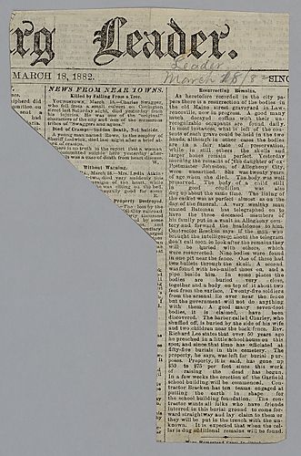 Article, The Pittsburg Leader